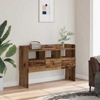 Dressoir 105x30x70 cm bewerkt hout oud houtkleurig - thumbnail