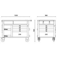 Beta Rsc28-R-Supertank Werkbank Met 10 Laden - 028003003 - thumbnail