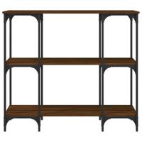 Wandtafel 102x35x90 cm bewerkt hout bruin eikenkleur - thumbnail