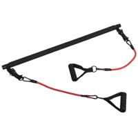 Full body workout set met verstelbare stang en resistance bands - thumbnail