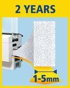 tesa UNIVERSAL 05412-00100-00 Afdichtingstape tesamoll Wit (l x b) 10 m x 9 mm 1 stuk(s) - thumbnail