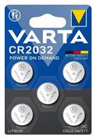 Varta Knoopcel CR2032 3 V 5 stuk(s) 220 mAh Lithium LITHIUM Coin CR2032 Bli 5 - thumbnail