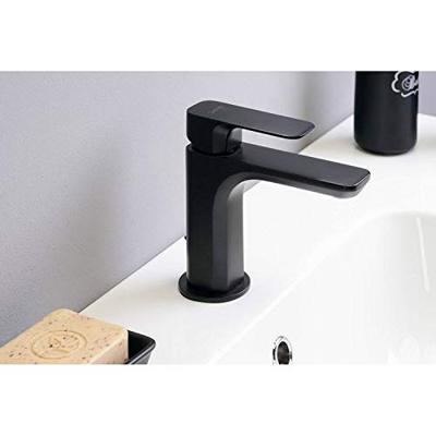 Wastafelmengkraan Sapho Spy 1-hendel Recht 16.7 cm Mat Zwart Sapho