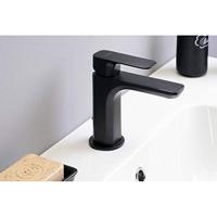 Wastafelmengkraan Sapho Spy 1-hendel Recht 16.7 cm Mat Zwart Sapho - thumbnail