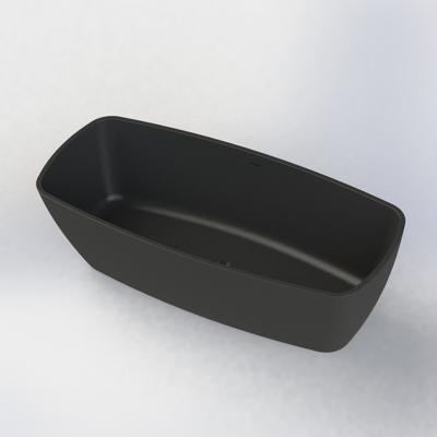 Vrijstaand Ligbad Boss & Wessing Cali 174x78x55 cm Cast Marble Mat Zwart Boss & Wessing Vrijstaand Ligbad Boss & Wessing Cali 174x78x55 cm Cast Marble Mat Zwart Boss & Wessing