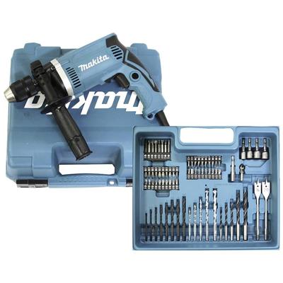 Makita HP1631KX3 Klopboormachine 1 snelheid 710 W Incl. accessoires, Incl. koffer