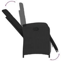 9-delige Tuinset poly rattan zwart - thumbnail