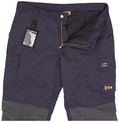 Blåkläder Multinorm winterwerkbroek 18691513 | Marineblauw/Oranje | Maat 56 - 7330509716854