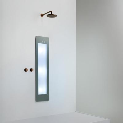 Sunshower Round Medium Plus - Inbouw - Infrarood + Uv - 33 x 140 x 10 cm - Grijs