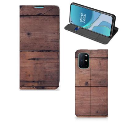 OnePlus 8T Book | Wallet Case | Old Wood