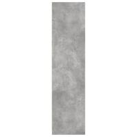 Kledingkast 80x50x200 cm bewerkt hout betongrijs - thumbnail
