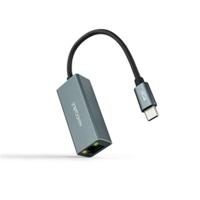 NANOCABLE 10.03.0406 Converter USB-C naar Gigabit Ethernet 10/100/1000 Mbps, aluminium, grijs, 15 cm - thumbnail