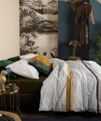 At Home At Home dekbedovertrek Motifs oker