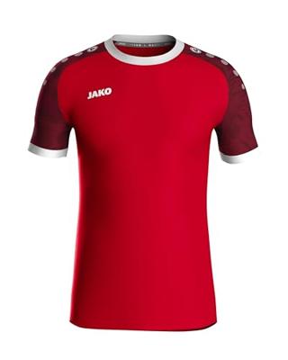 JAKO 4224 Shirt Iconic Km - Sportrood/Wijnrood - S