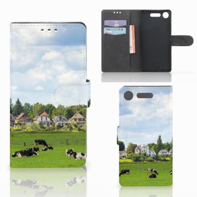 Sony Xperia XZ1 | Telefoonhoesje | Met pasjeshouder | Koeien Sony Xperia XZ1 | Telefoonhoesje | Met pasjeshouder | Koeien