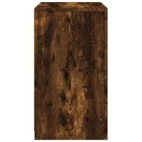 Bijzetkast met LED bewerkt hout gerookt eikenkleurig - thumbnail