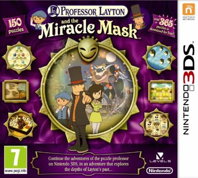 Nintendo Professor Layton and the Miracle Mask, 3DS Nintendo 3DS Basis Engels Nintendo Professor Layton and the Miracle Mask, 3DS Nintendo 3DS Basis Engels