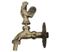 Kirchhoff Messing uitlaatklep, met cock-look handvat, blanco gepolijst, 1/2 "ET x 3/4" ET x 1/2" mondstuk - 98618473 - thumbnail