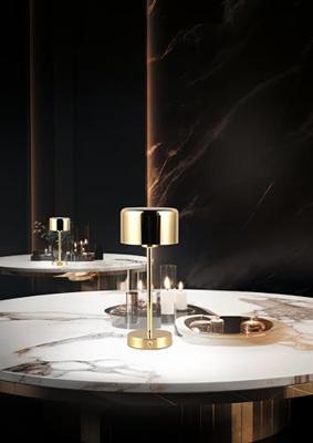 Trio Oplaadbare tafellampJeff goud - R59151103