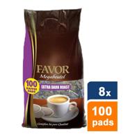 Favor - Extra Dark Roast Megazak - 8x 100 pads - thumbnail