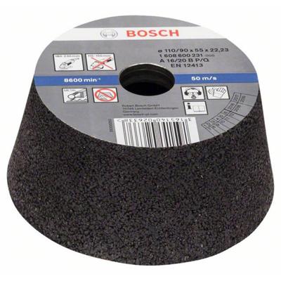 Bosch Accessoires Schuurkom, conisch - metaal/gietijzer 90 mm, 110 mm, 55 mm, 16 1st - 1608600231