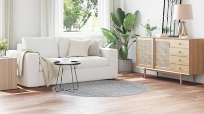 Antislip Shaggy Tapijt Grijs 160 x 160 cm PP