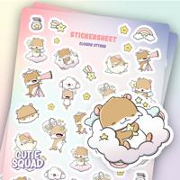 CutieSquad Stickervel - Cloudy Otters - thumbnail