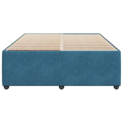 Bedframe fluweel blauw 160x200 cm