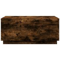 Salontafel met LED-verlichting 90x50x40 cm gerookt eikenkleurig - thumbnail