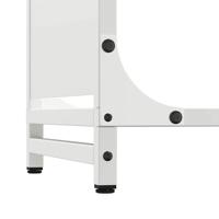 Brandhoutrek 90x28x65 cm koudgewalst staal wit - thumbnail