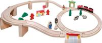 SpielMaus houten houten trein in trommel, 38 delig - thumbnail