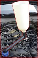 KS Tools 150.9155 Olievultrechter-set met draaibare hoekarm voor VAG, 4-delig - thumbnail