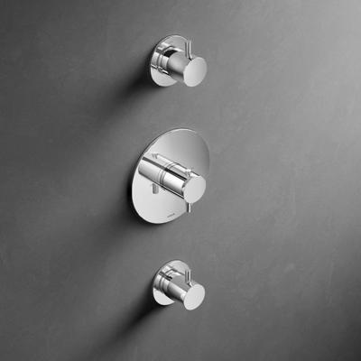 Hotbath Laddy Inbouw Thermostaat Met 2 Stopkranen 007R - Chroom Hotbath Laddy Inbouw Thermostaat Met 2 Stopkranen 007R - Chroom