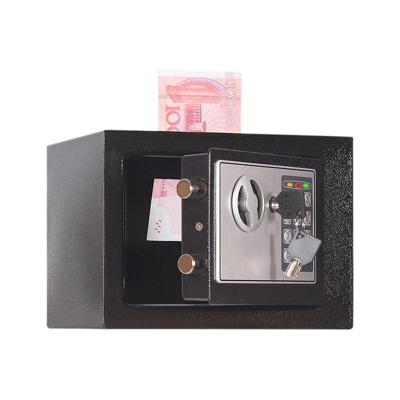 17E Home Mini elektronische beveiliging Lock box Wandkast kluis met munt bediende functie (Obsidiaan zwart)