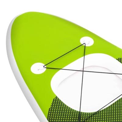 Stand Up Paddleboardset opblaasbaar 330x76x10 cm groen - thumbnail