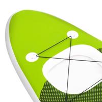 Stand Up Paddleboardset opblaasbaar 330x76x10 cm groen - thumbnail