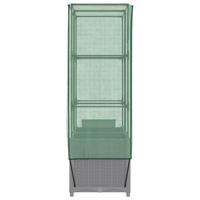 Plantenbak verhoogd met kashoes 80x40x138 cm rattanlook - thumbnail