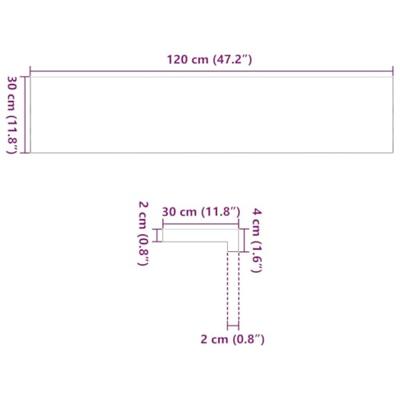 VidaXL Traptreden 2 st 120x30x2 cm massief eikenhout lichtbruin VidaXL Traptreden 2 st 120x30x2 cm massief eikenhout lichtbruin