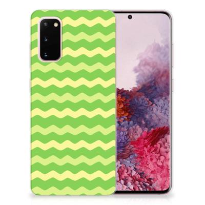 Samsung Galaxy S20 | TPU bumper | Waves Green Samsung Galaxy S20 | TPU bumper | Waves Green
