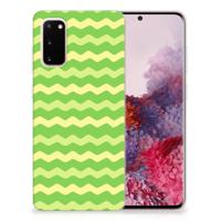 Samsung Galaxy S20 | TPU bumper | Waves Green - thumbnail