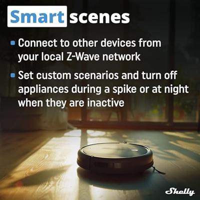 Shelly Qubino Wave PM Mini Slimme schakelaar Grijs