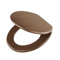 Tiger Toiletbril Douglas Softclose MDF Walnoot 37.6x5.2x44.8cm 251675346 - thumbnail