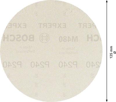 Bosch Accessoires Expert M480 schuurnet voor excenterschuurmachines 125 mm, K240 5-delig - 2608900677 Bosch Accessoires Expert M480 schuurnet voor excenterschuurmachines 125 mm, K240 5-delig - 2608900677