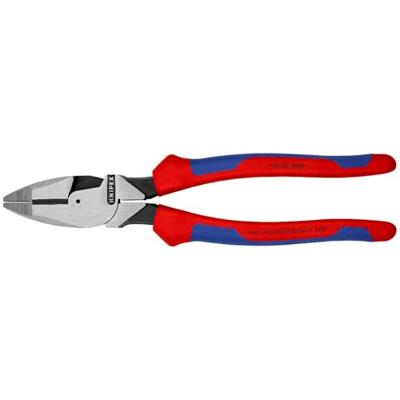 Knipex Kracht-kombitang "Lineman&apos;s Pliers" Amerikaans model | Meer-componentengrepen | Zwart geatramenteerd | Lengte 240 mm - 09 02 240