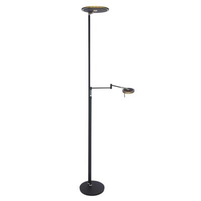 Steinhauer - Turound - vloerlamp 2L knik - zwart Steinhauer - Turound - vloerlamp 2L knik - zwart