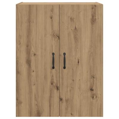 Hangkast artisanaal eikenkleurig 69.5 x 34 x 90 cm Bewerkt hout