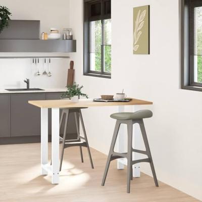 Bartafelpoten 2 st 60x(90-91) cm staal wit Bartafelpoten 2 st 60x(90-91) cm staal wit