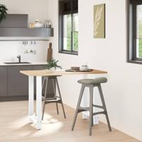 Bartafelpoten 2 st 60x(90-91) cm staal wit - thumbnail