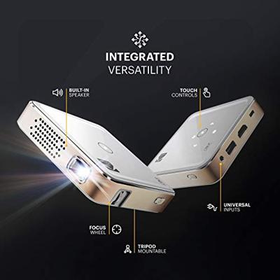 Kodak Ultra Mini draagbare projector 75 - HD LED DLP oplaadbare projector 100-scherm, ingebouwde luidspreker - HDMI, USB en Micro SD