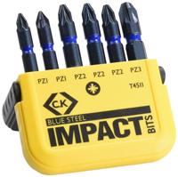 C.K T4511 Bitset 6-delig Kruiskop Pozidriv Torsion Control Technology - thumbnail